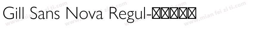 Gill Sans Nova Regul字体转换